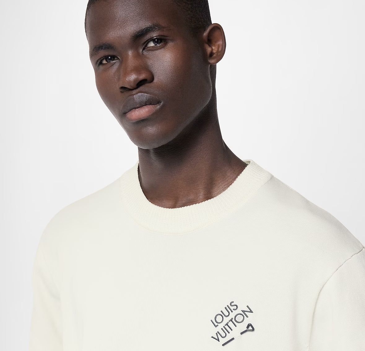 Tyler, The Creator x Louis Vuitton Embroidered Signature Short-Sleeved Cotton T-Shirt “White”