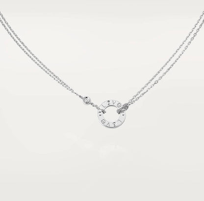 Cartier Love Necklace “White Gold / 2 Diamonds”
