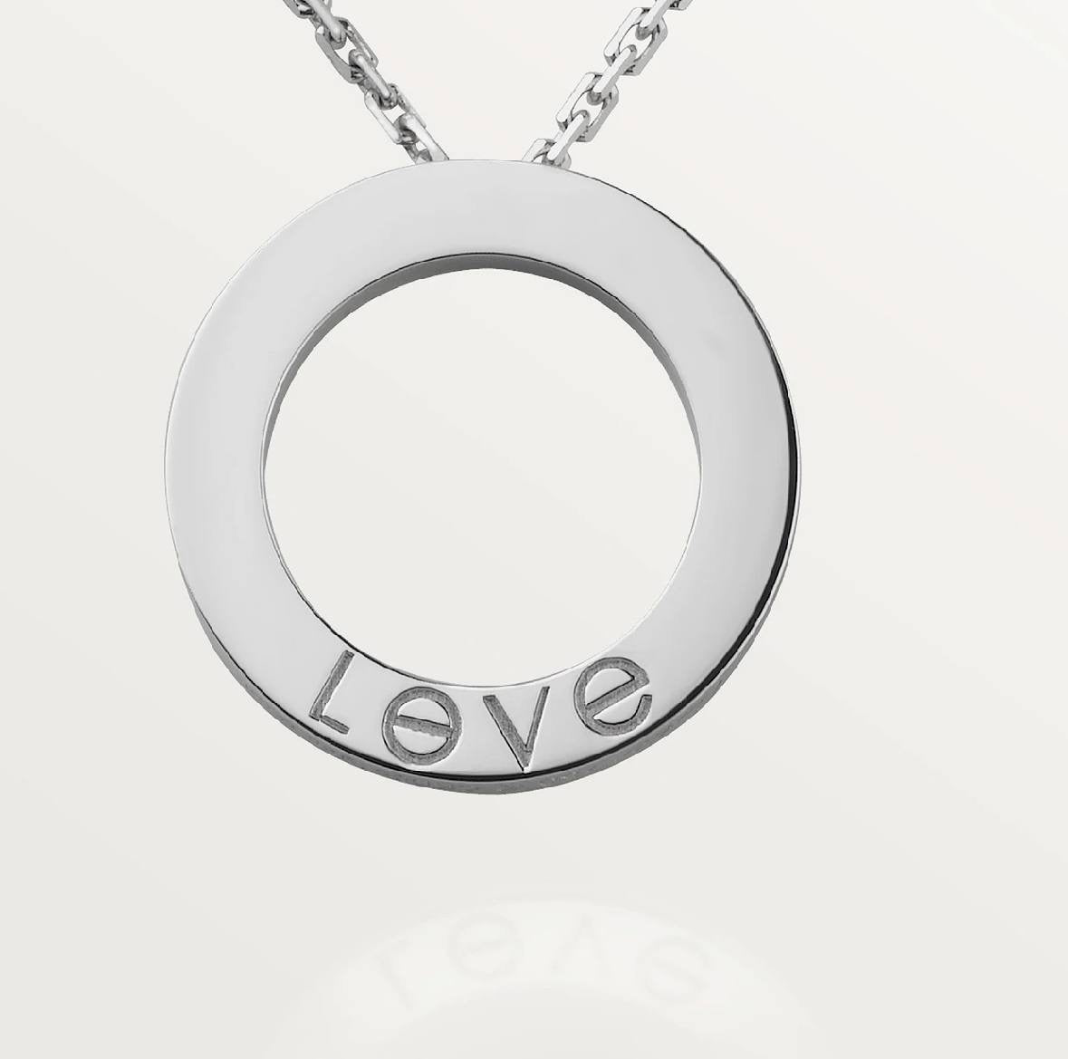 Cartier Love Necklace “White Gold / 3 Diamonds”