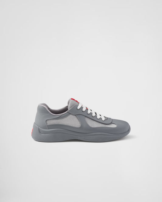 Prada America's Cup Soft Rubber & Bike Fabric Sneakers “Steel Gray”