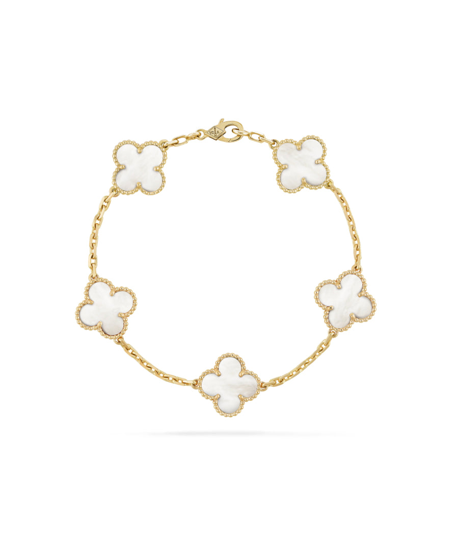 Van Cleef & Arpels Vintage Alhambra Bracelet, 5 motifs