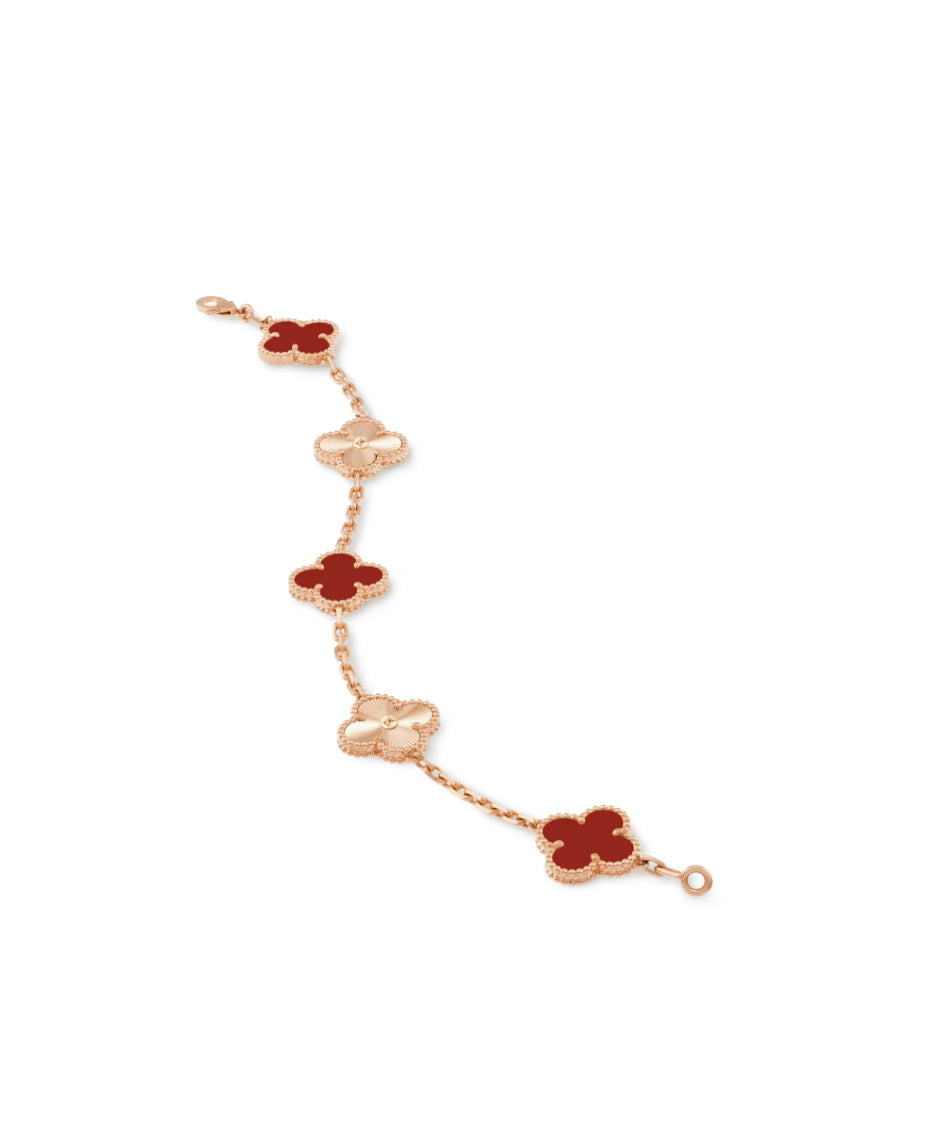 Van Cleef & Arpels Vintage Alhambra Bracelet, 5 motifs