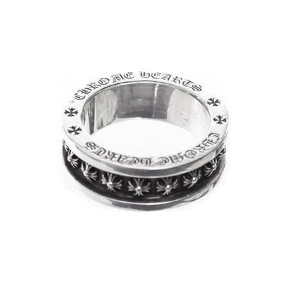 Chrome Hearts Mini Cross Sterling Silver Ring