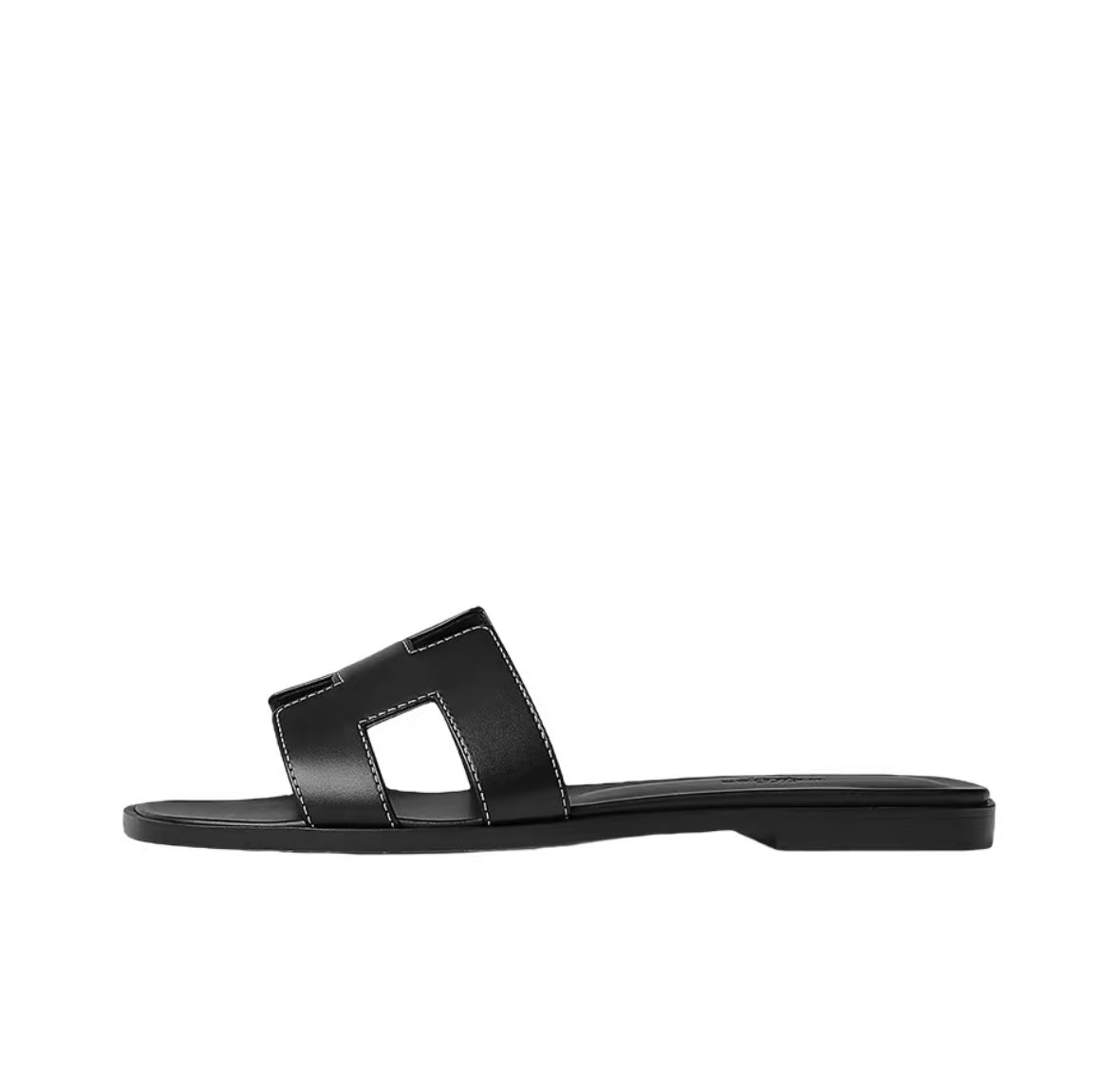Hermes Oran Sandals “Black”