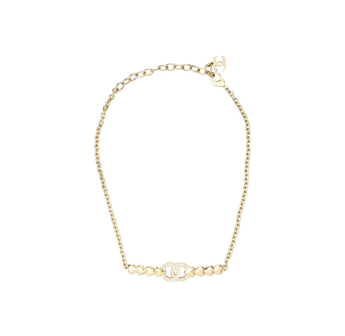 Chanel Double C Necklace Gold
