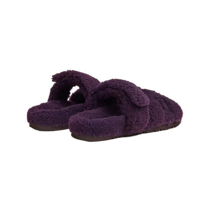 Hermes Chypre Wool Sandals “Dark Purple”