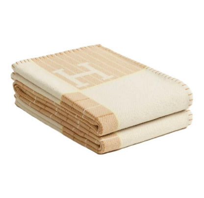 Hermes Avalon Cabriole Wool Blanket “Beige”