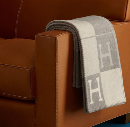 Hermes Avalon Wool Blanket “Grey”