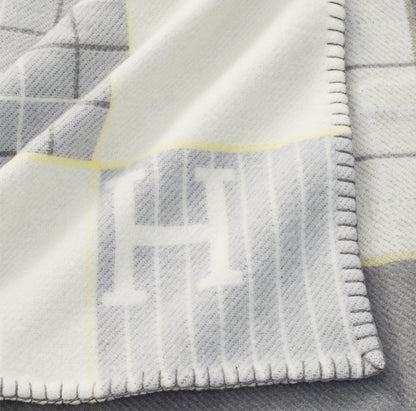 Hermes Avalon Cabriole Wool Blanket “Grey”