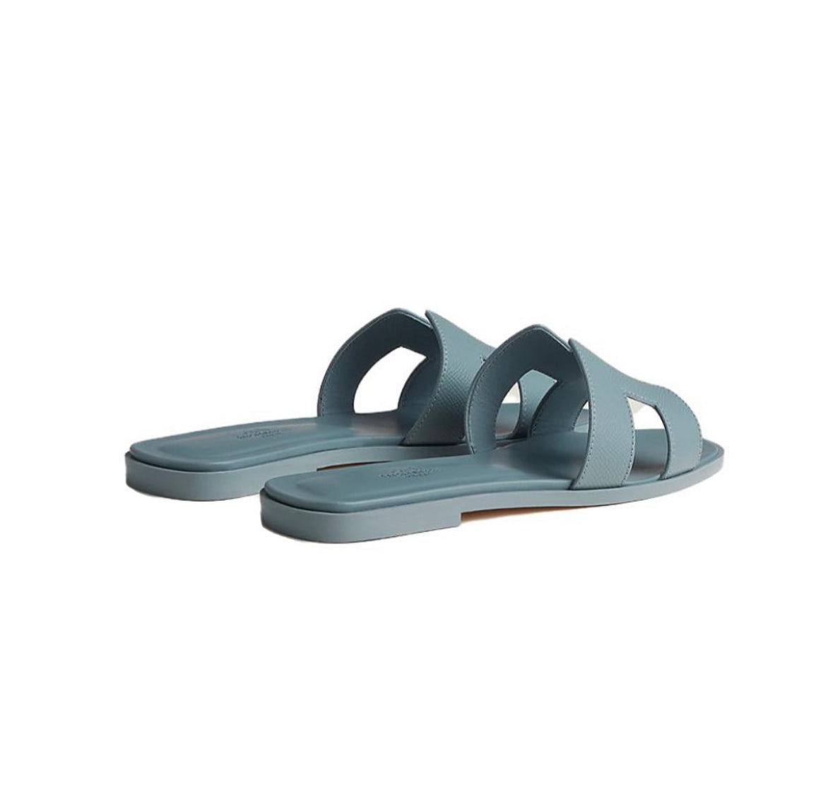 Hermes Oran Sandals “Blue”