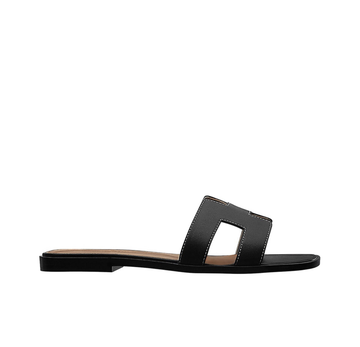 Hermes Oran Sandals “Black/Brown”