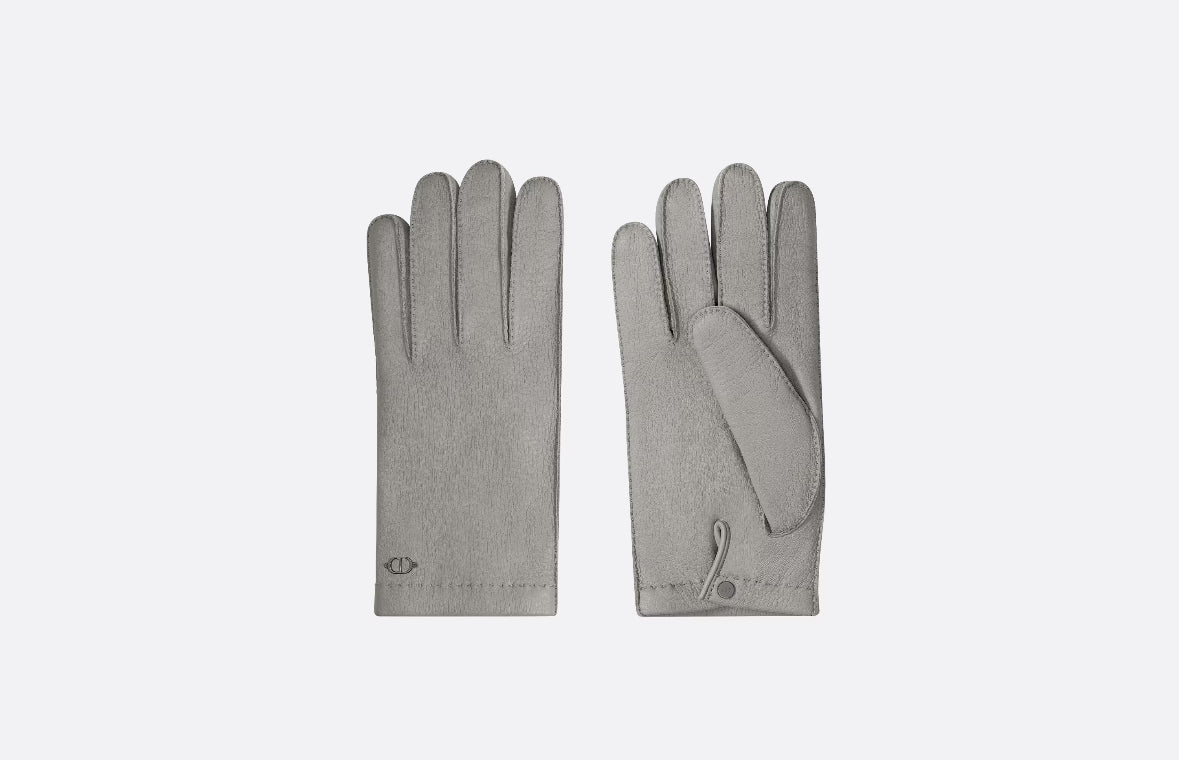 Dior Icon Gloves "Grey"