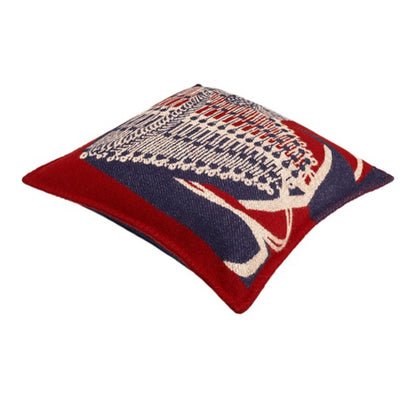 Hermes Brandebourgs Pillow “Red/Navy”