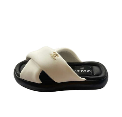 Chanel Cruise Open Toe Sandal “Black/White”