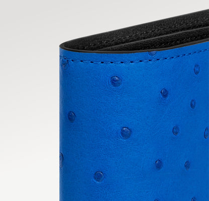 Louis Vuitton Multiple Wallet “Blue Roi” Ostrich