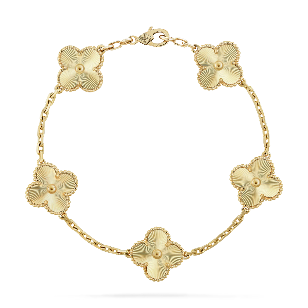 Van Cleef Vintage Alhambra bracelet, 5 motifs