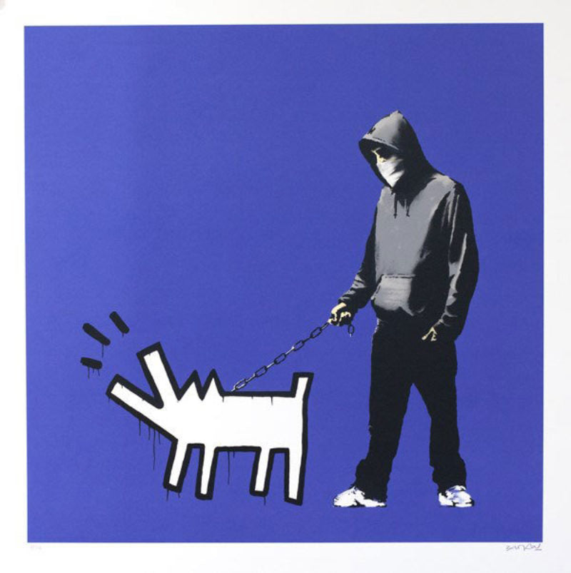 Banksy Choose Your Weapon "Dark Blue"  (Signed)