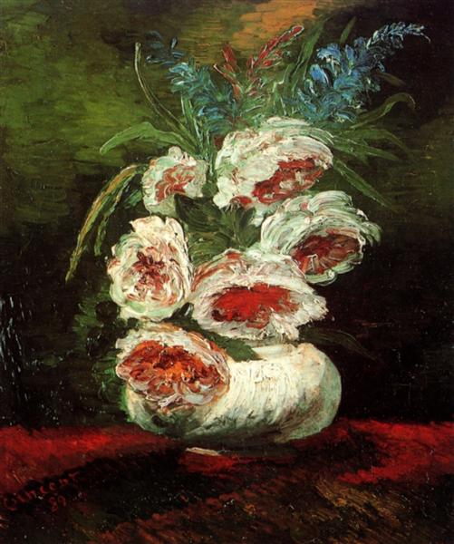 Vincent Van Gogh "Vase with Peonies"